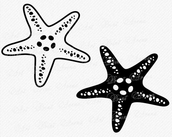 Download Starfish SVG Starfish Silhouette Nautical Sea Svg Star ...