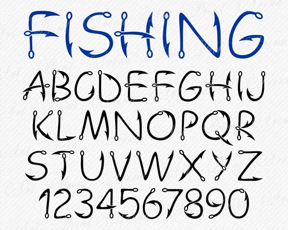 Free Free 253 Fishing Letters Svg SVG PNG EPS DXF File