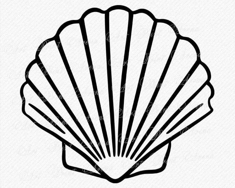Download Mermaid Shell SVG Outline Shell SVG Shell svg Mermaid SVG ...