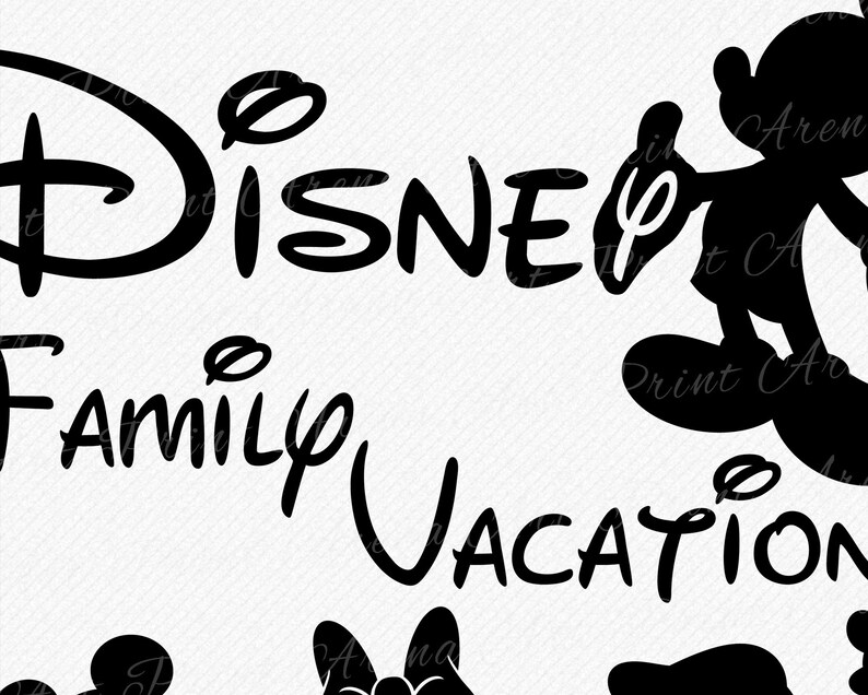 Download Disney Family Vacation 2021 Cutting and clipart files | Etsy