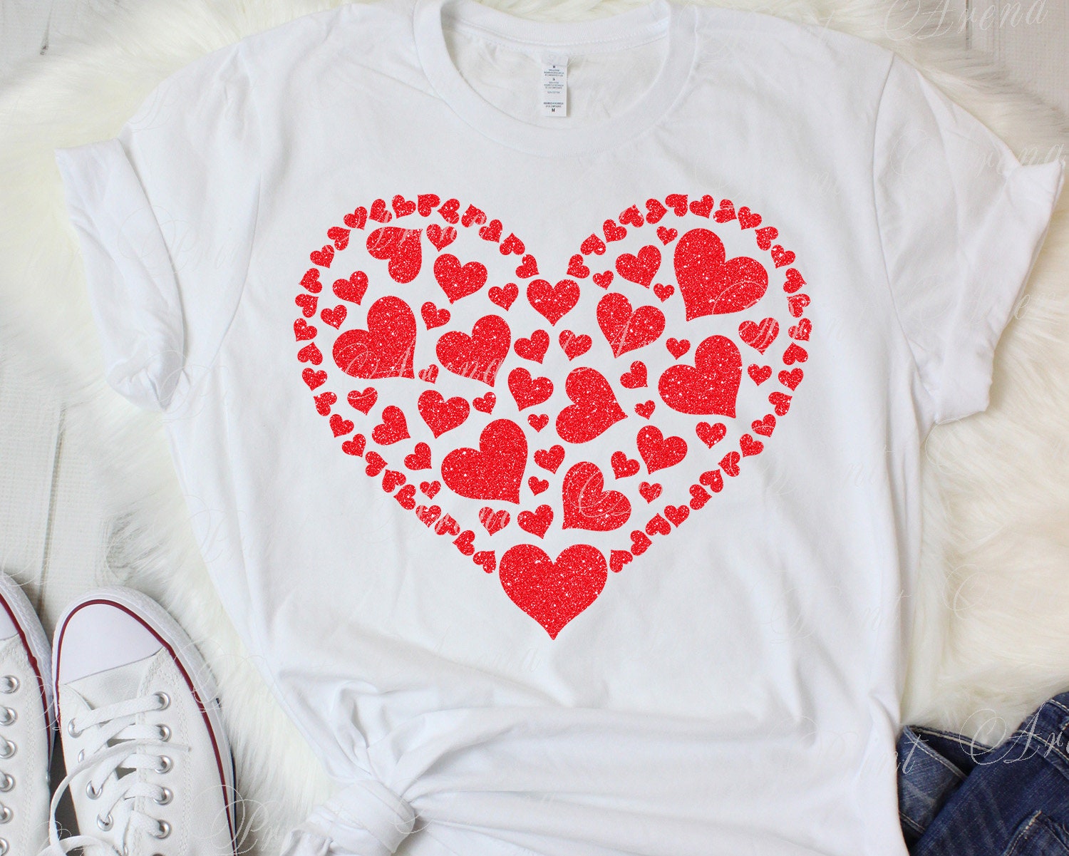 Hearts SVG Valentines Day tshirt design Etsy