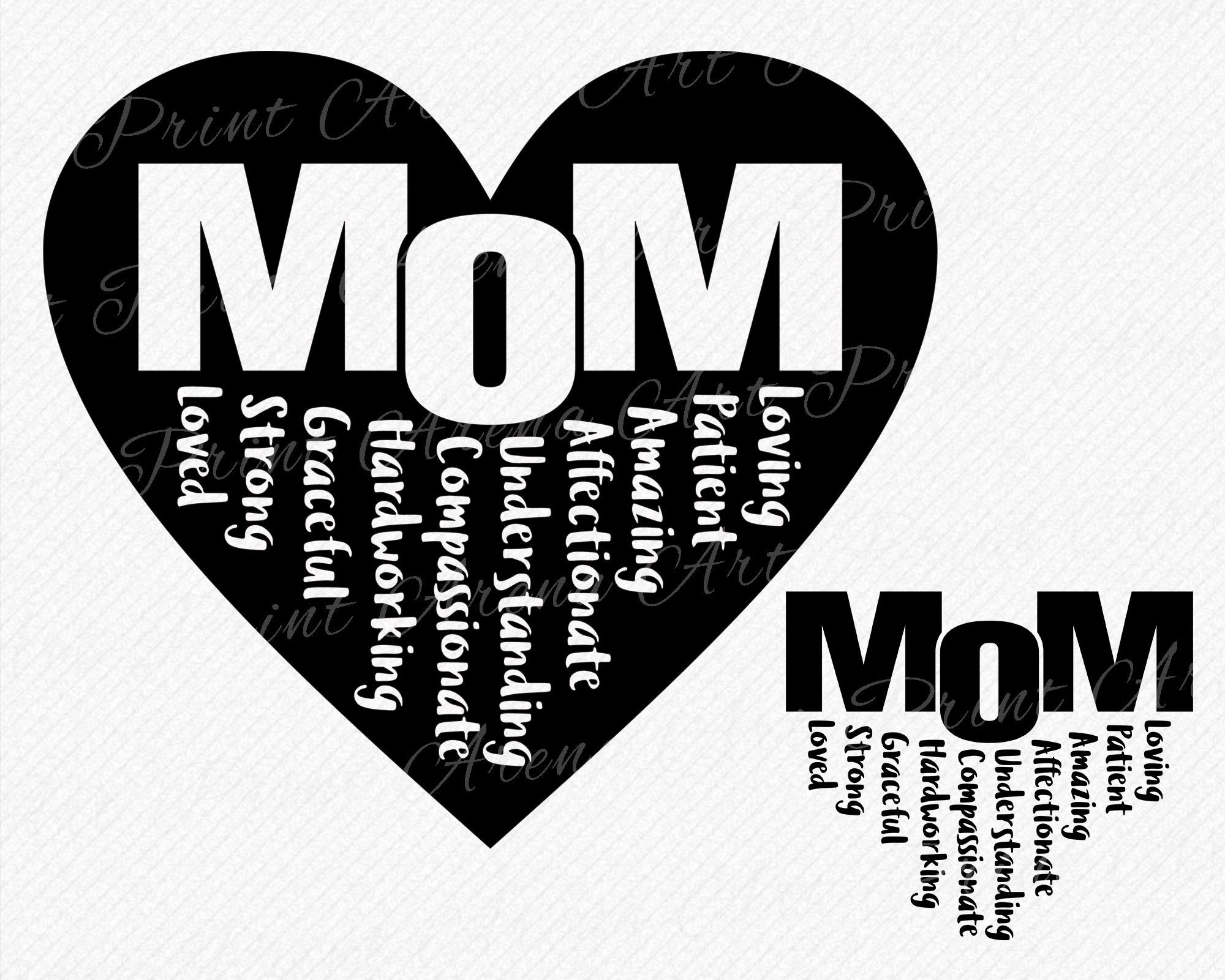 Mom SVG Mothers day t-shirt design Happy Mother's Day | Etsy