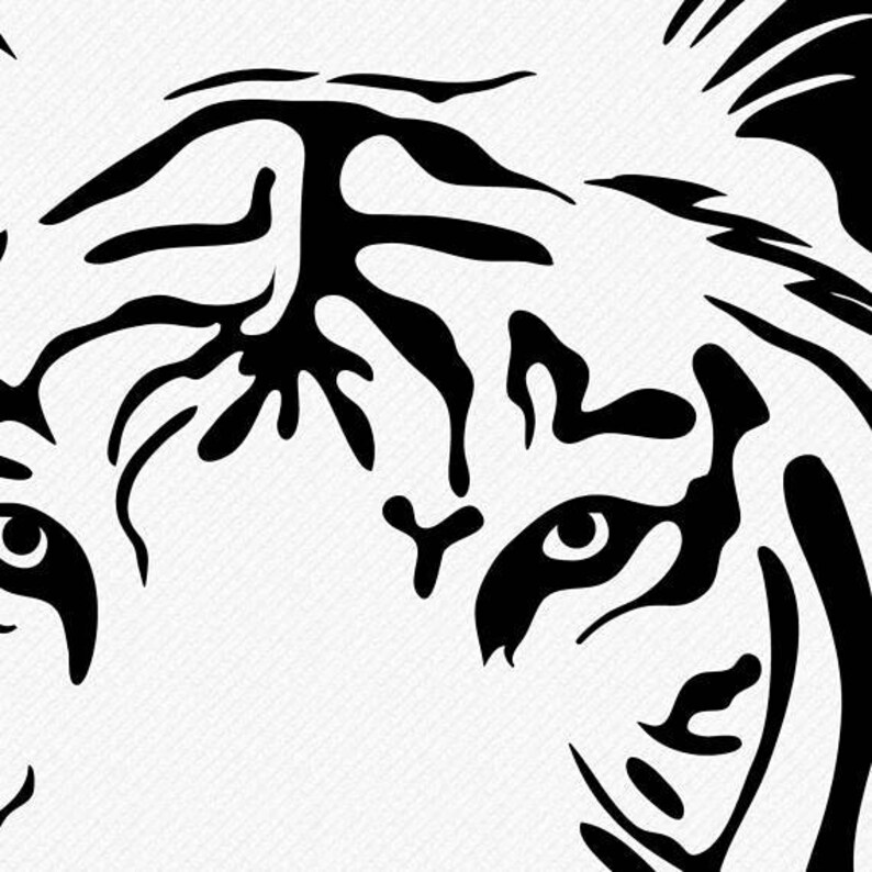 Download Tiger Head Svg geschnitten und Clipart-Datei | Etsy