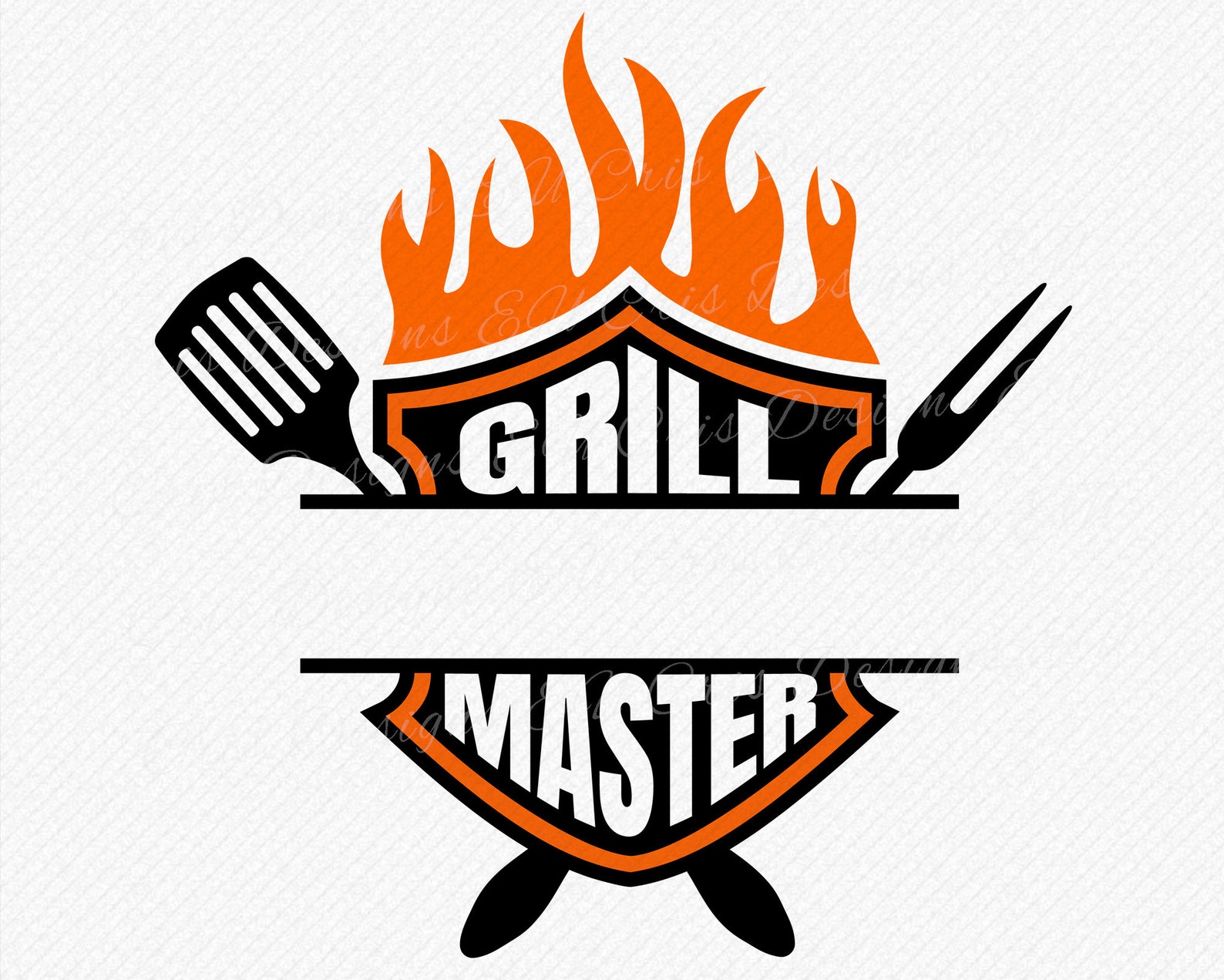 Grill Master SVG Ihren Namen Schürze Grill SVG Design | Etsy