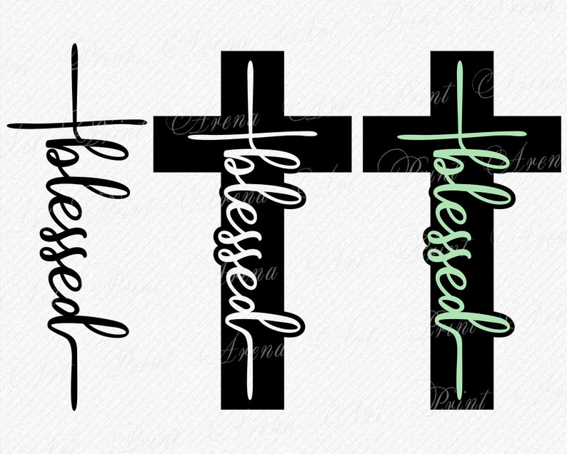 Download Blessed Cross SVG Blessed cross design | Etsy