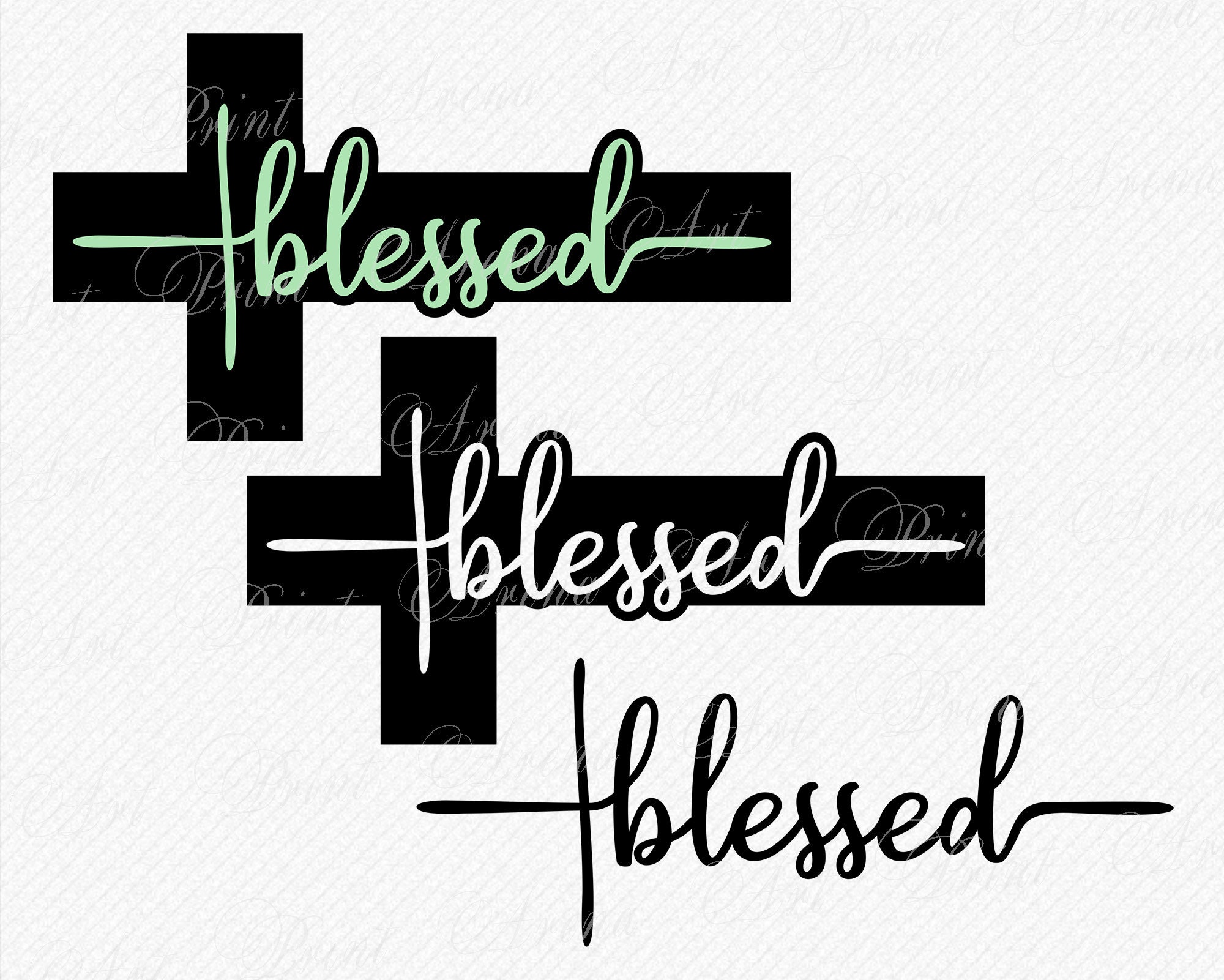 Blessed Cross SVG Blessed cross design | Etsy