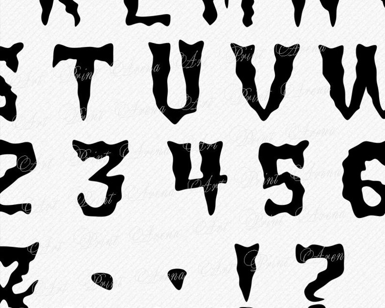 Download Halloween Font SVG Horror Font Halloween Monogram Font SVG ...