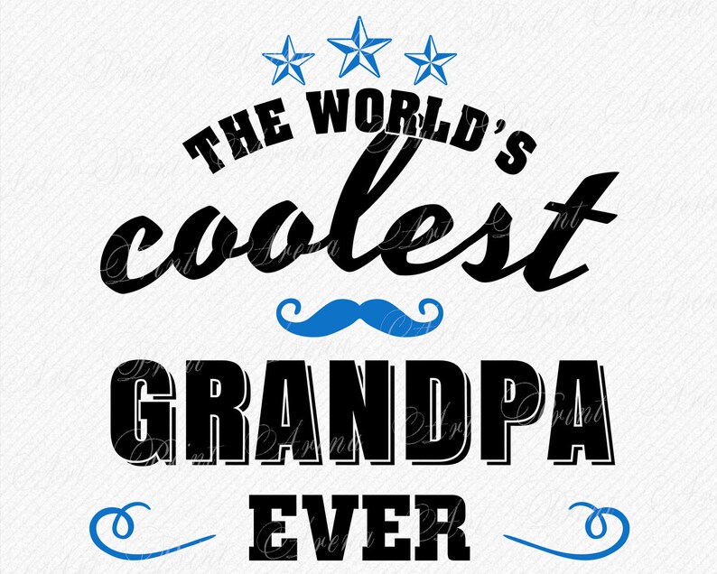 The World Coolest Grandpa SVG T-shirt design Cutting files | Etsy