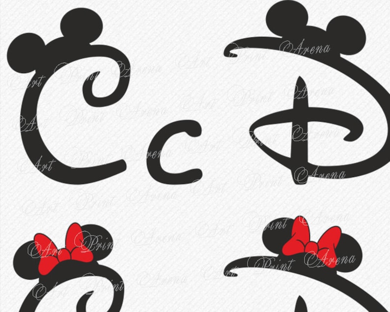 Download Disney Alphabet SVG Disney font svg Ears svg Minnie font ...