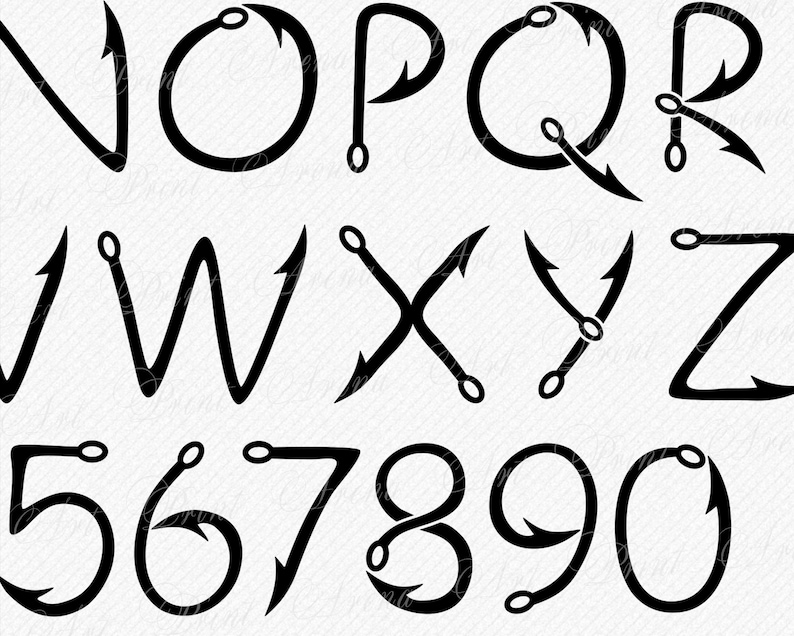 Free Free 315 Fishing Letters Svg SVG PNG EPS DXF File