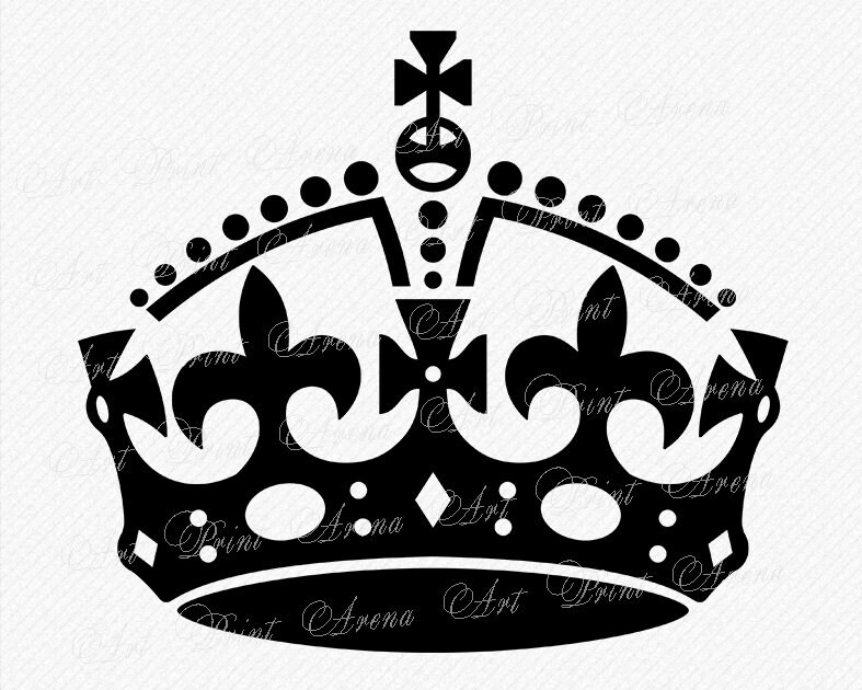 Download Keep Calm Crown SVG cutting file | Etsy