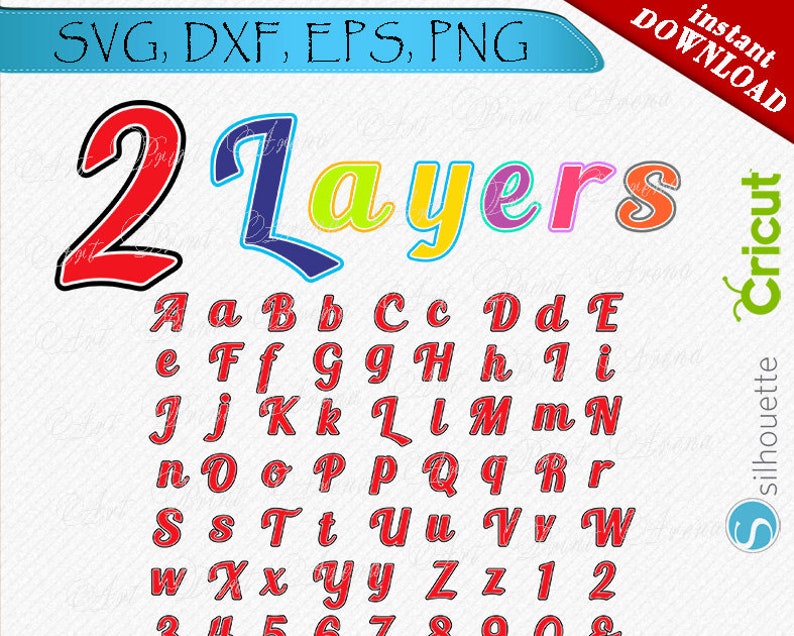 Free Free Layered Svg Letters 244 SVG PNG EPS DXF File