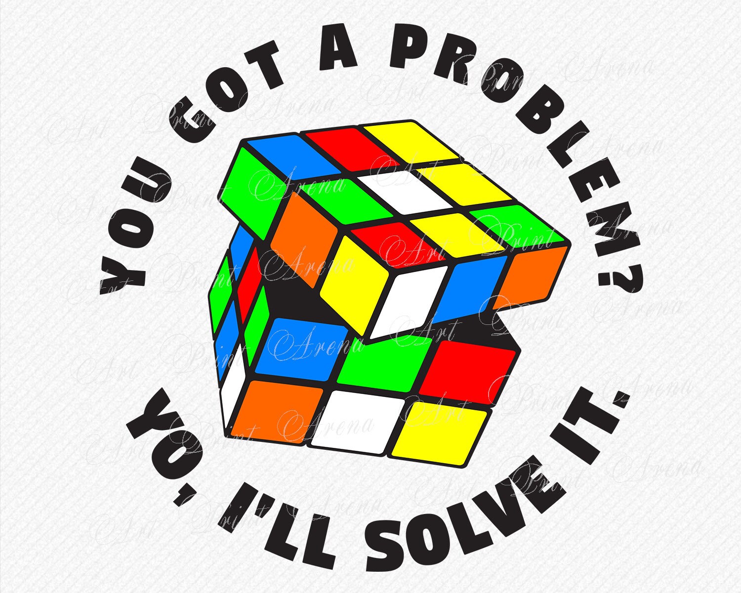 Rubik's Cube SVG cutting file. You got a problem Yo | Etsy