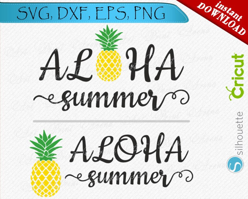Download Aloha Summer SVG Summer Aloha Pineapple SVG Svg Files | Etsy