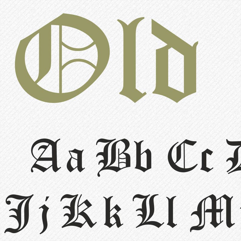 Download Old English Font SVG Old English Script Old English Monogram | Etsy