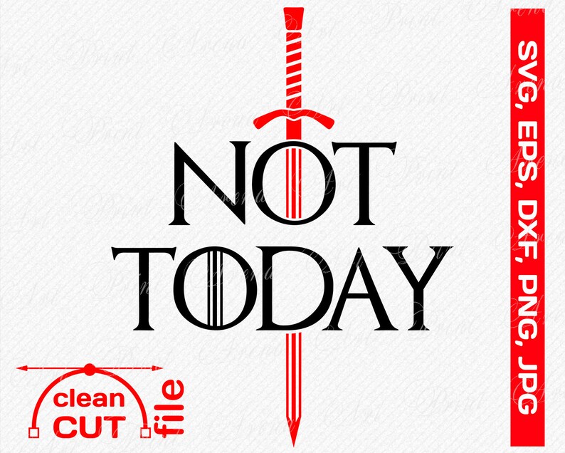 Download No hoy con la espada Arya Stark cita SVG Game Of Thrones ...