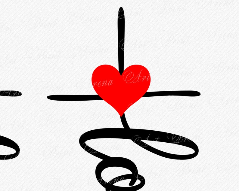 Download Love Cross SVG Religious svg cross design | Etsy