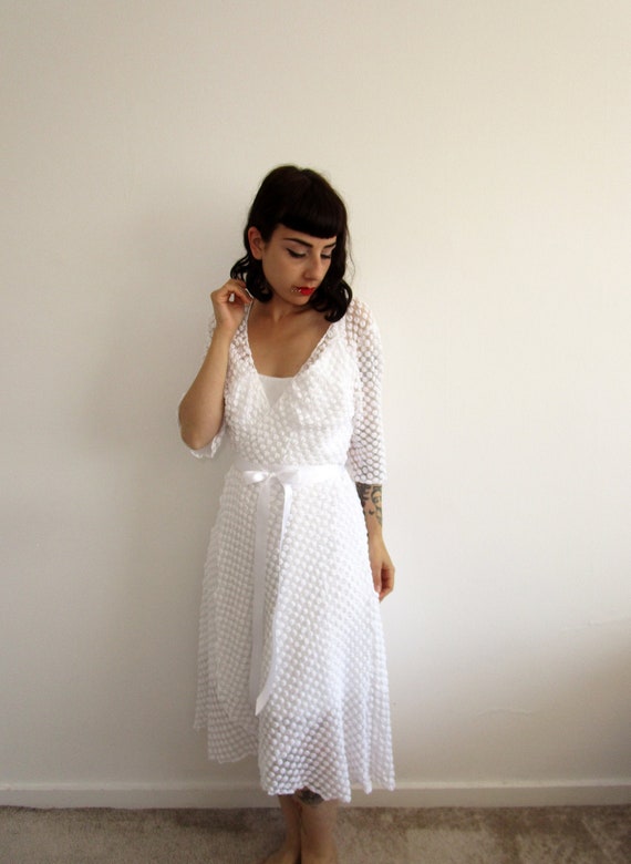 white wrap wedding dress