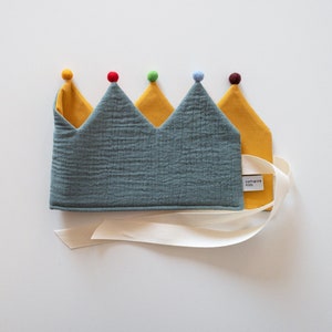 Birthday crown * Crown muslin * Fabric crown * Children's crown "Muslin"