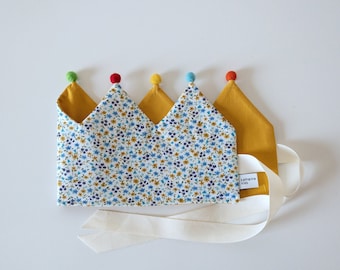 Birthday crown * Fabric crown * Children's crown "Blütenreigen"