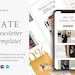 Kate Newsletter Templates Mailchimp Template Convertkit Etsy Kate Newsletter Templates Mailchimp Template Convertkit Etsy