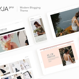 Freyja Pro - Multipurpose Theme. wordpress. woman entrepreneur lifestyle. food blog. photography. personal blog