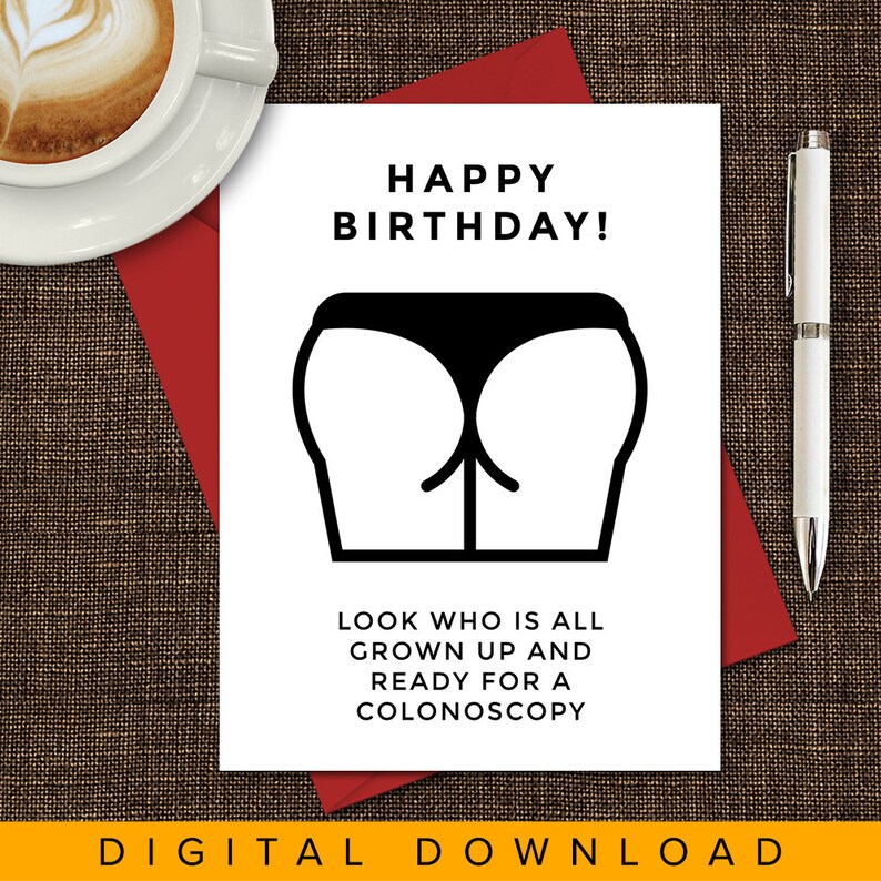 Printable Birthday Card Birthday Card Old Age Birthday Etsy Canada