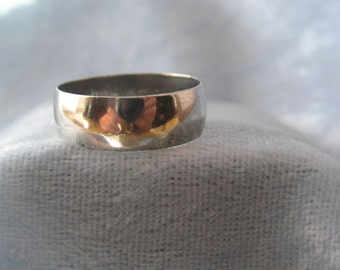 Wide Vintage Sterling Silver Wedding Band ESPO