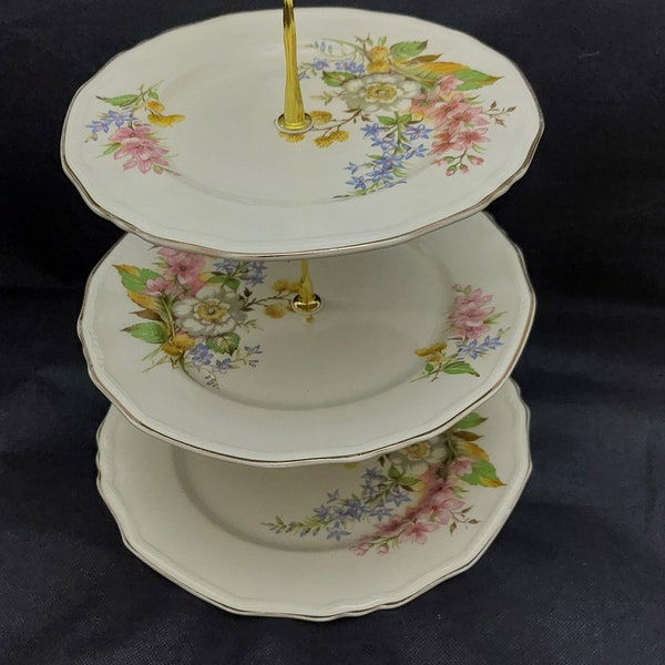 Alfred Meakin 3 tier afternoon cake stand