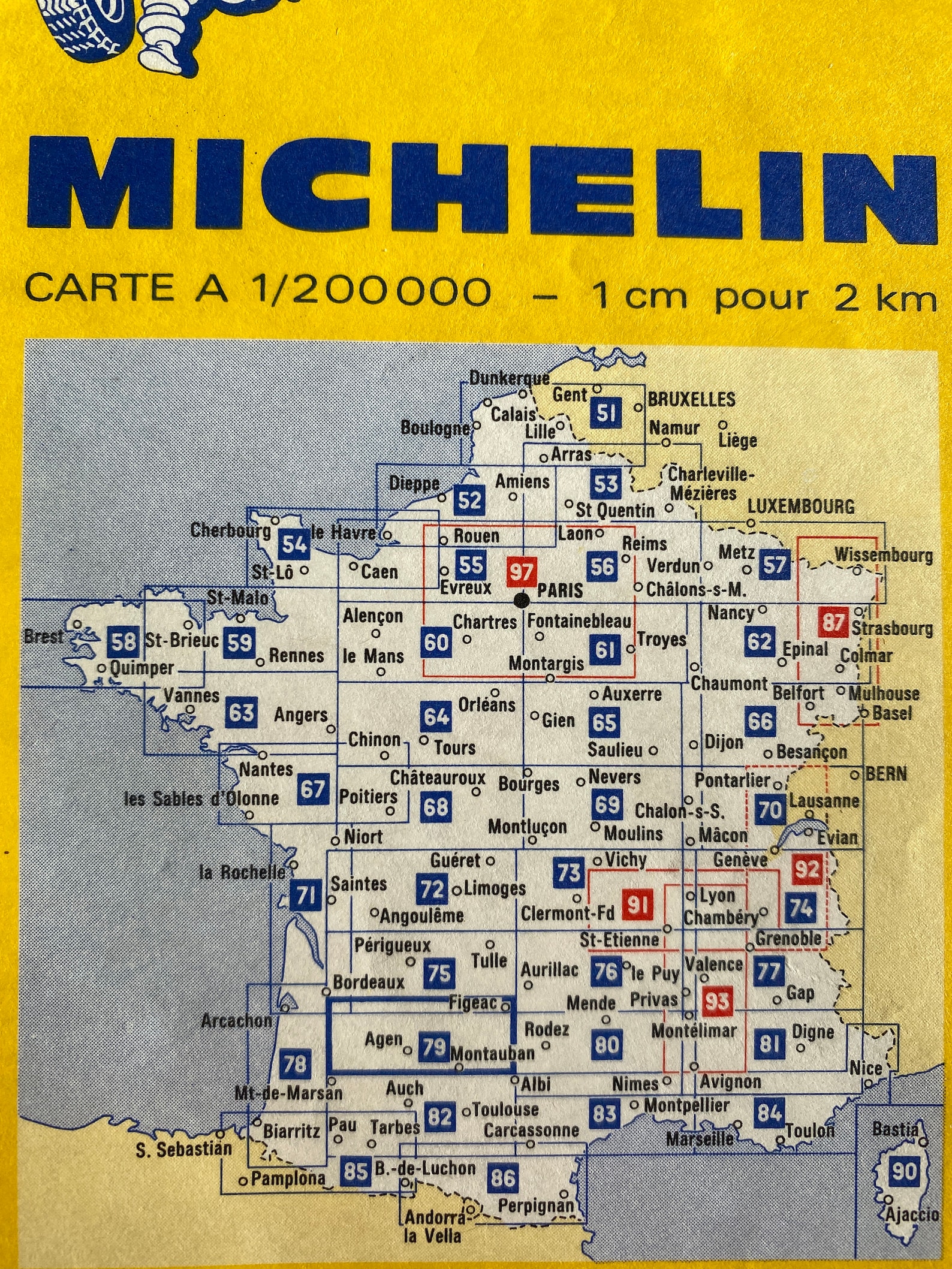 Michelin Maps of France1970s  Etsy