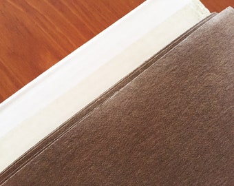 Washable paper fabric - Kraft-tex Chocolate - Washable Paper - Made from paper, looks like leather, washes like fabric - eco/vegan friendly