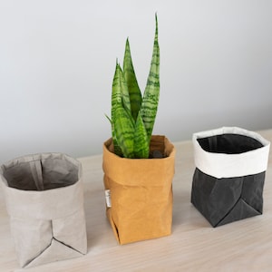 Storage tub, washable paper, plant holder, home organiser, paper bag, basket, storage bag, bathroom storage, nursery, eco and vegan friendly