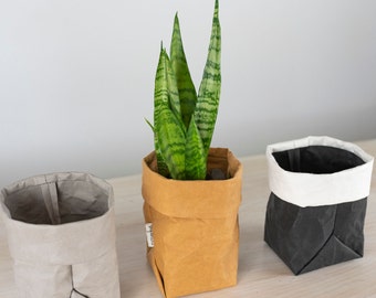 Storage tub, washable paper, plant holder, home organiser, paper bag, basket, storage bag, bathroom storage, nursery, eco and vegan friendly