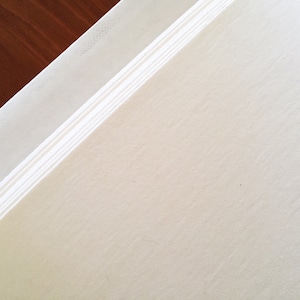 Washable paper fabric - Kraft-tex White - Washable Paper - Made from paper, looks like leather, washes like fabric - eco/vegan friendly