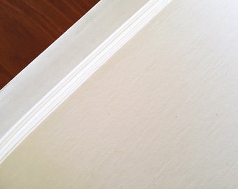 Tessuto di carta lavabile - Kraft-tex Bianco - Carta lavabile - Fatto di carta, sembra pelle, si lava come tessuto - ecologico/vegano