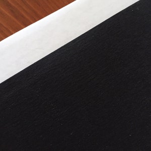 Washable paper fabric - Kraft-tex Black - Washable Paper - Made from paper, looks like leather, washes like fabric - eco/vegan friendly