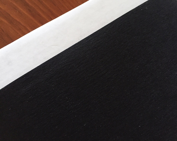 Washable paper fabric - Kraft-tex Black - Washable Paper - Made from paper, looks like leather, washes like fabric - eco/vegan friendly