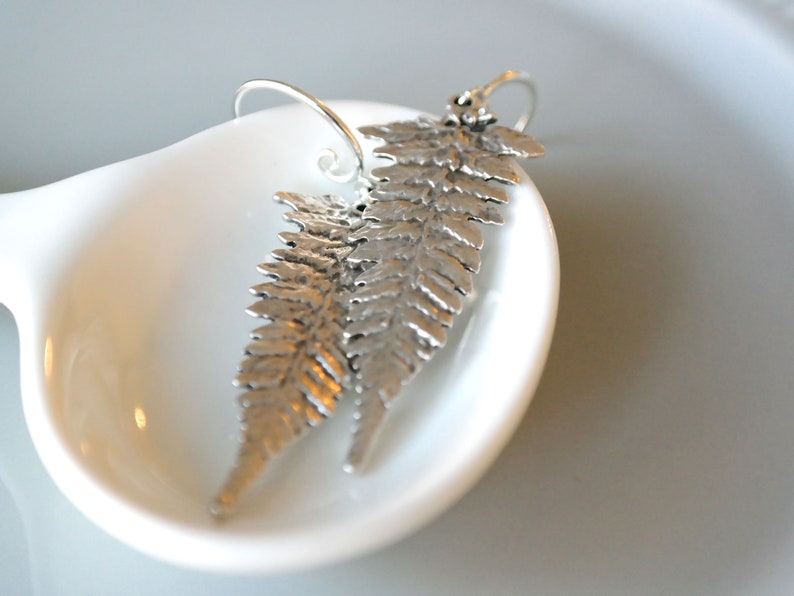 Leaf Charms Antique Silver Plated earrings Birthday anniversary gift for her Mothers day