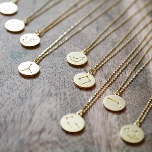 Custom 12 Zodiac Sign, Horoscope & Star Sign, Gold Plated Jewelry ...