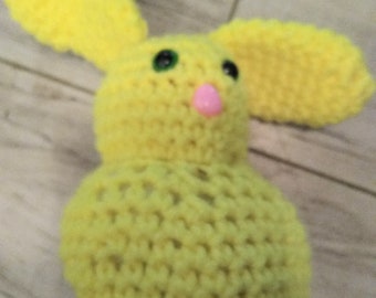 Crochet yellow little bunny critter