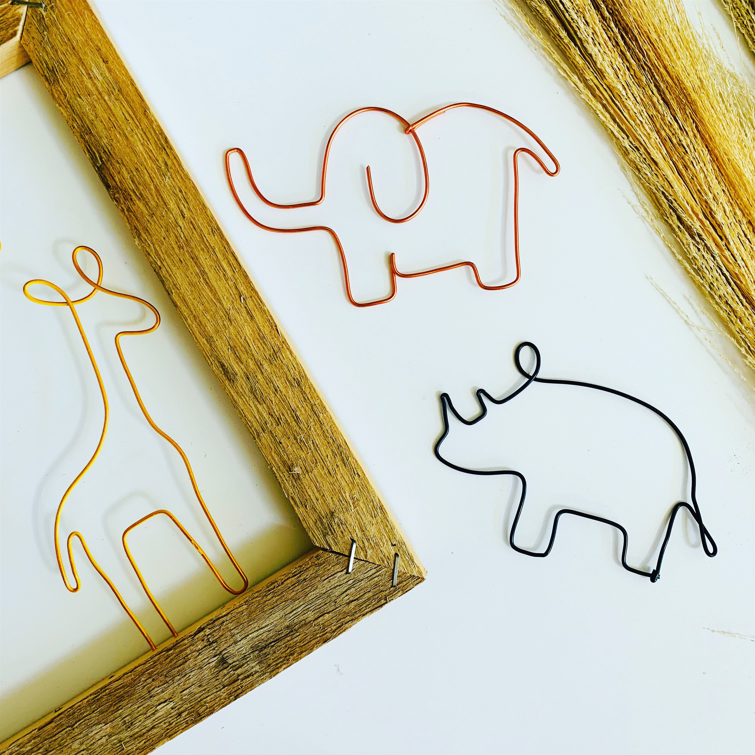 Handmade Wire Animal Choice of Colour and Shape Wall Art Etsy UK