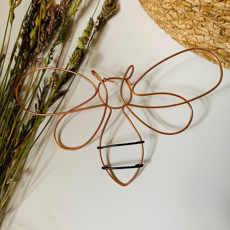 Handmade Wire Bee Choice of Colour and Shape Wall Art Bee - Etsy UK