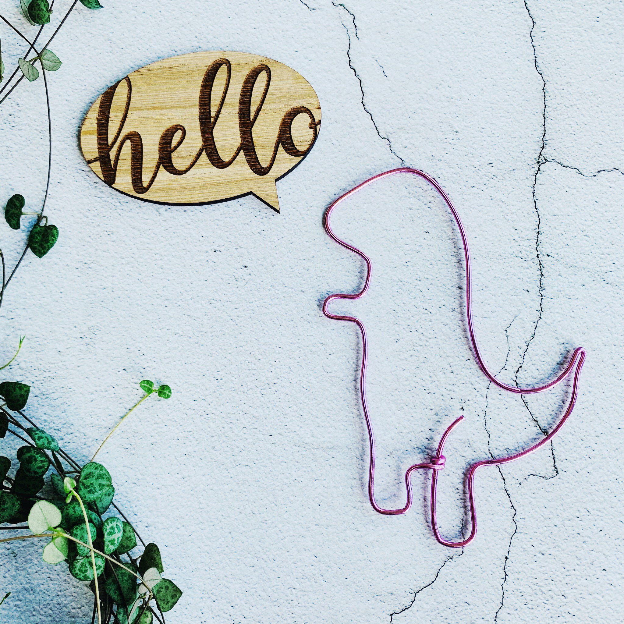 Handmade Wire Dinosaur Choice of Colour and Shape Wall Art Etsy UK