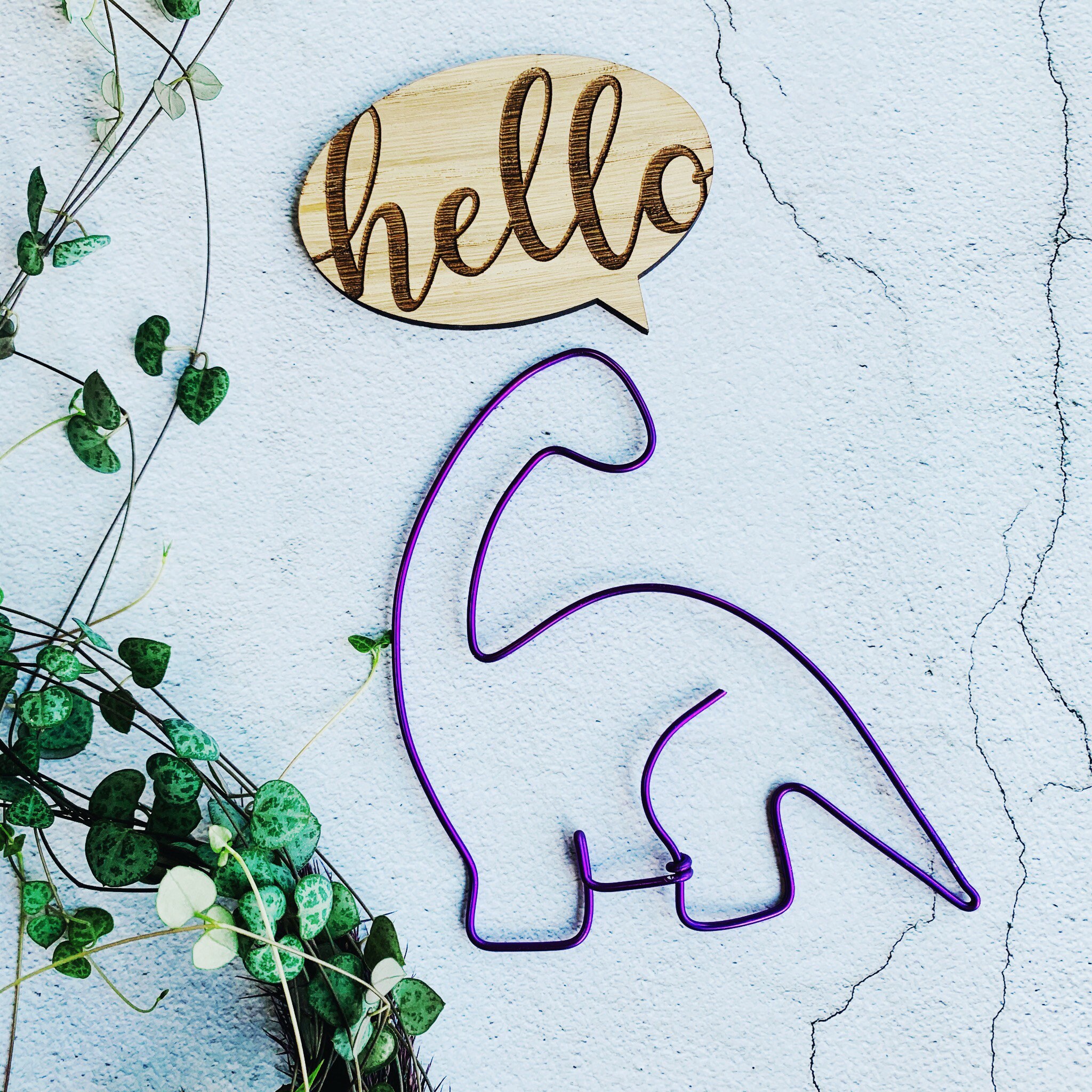 Handmade Wire Dinosaur Choice of Colour and Shape Wall Art Etsy UK