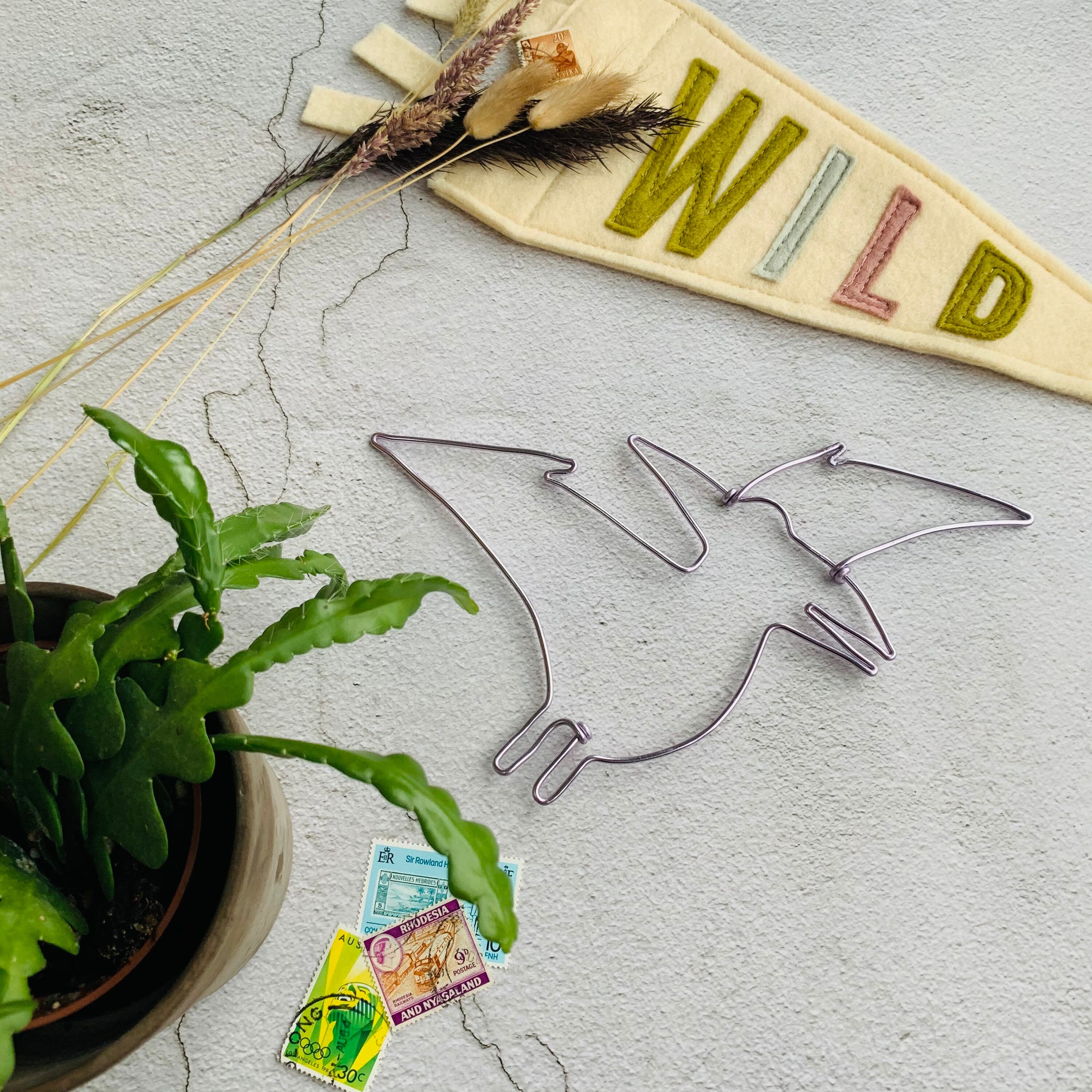 Handmade Wire Dinosaur Choice of Colour and Shape Wall Art Etsy UK