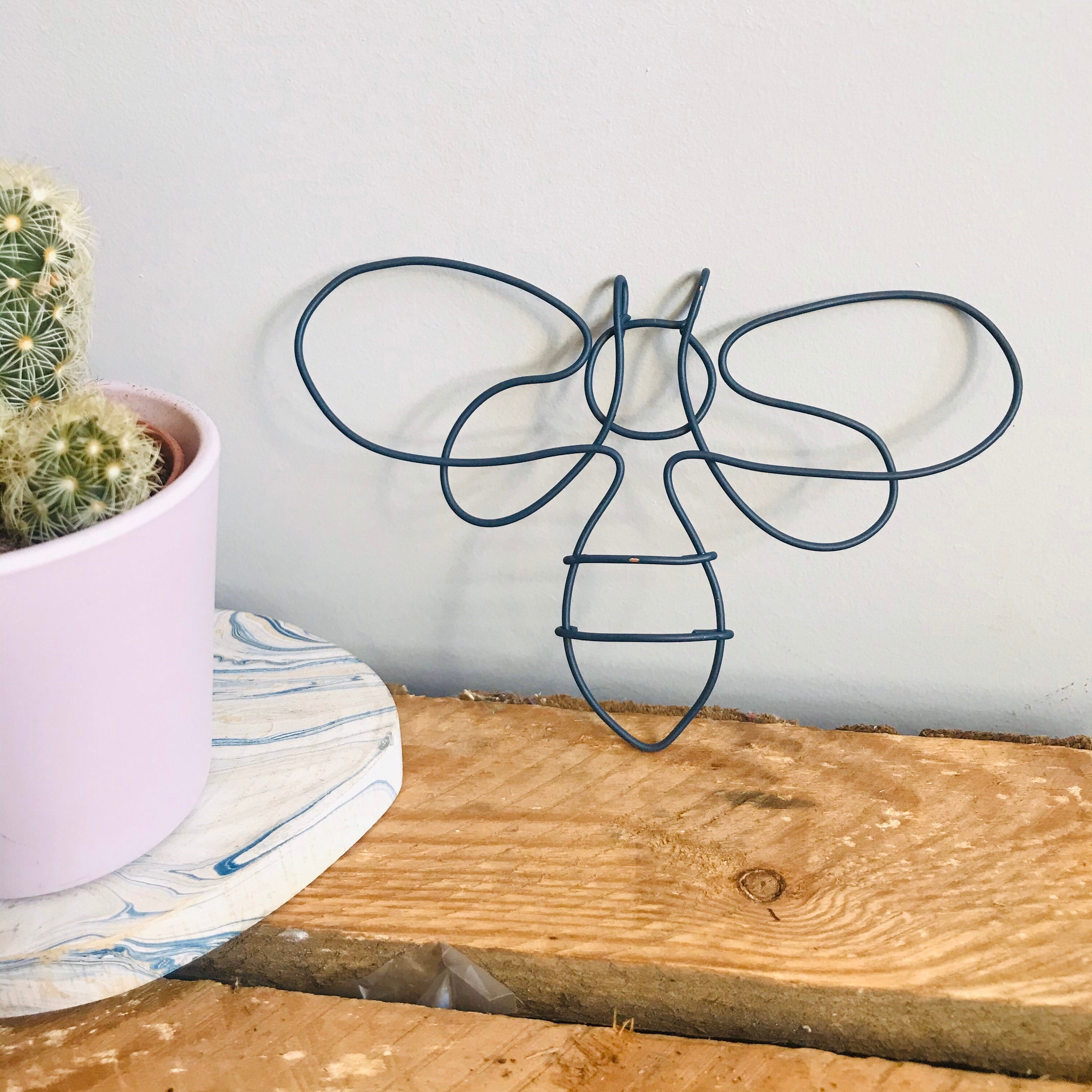Handmade Wire Bee Choice of Colour and Shape Wall Art Bee Etsy UK