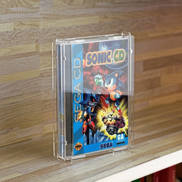 Sega CD Long Box Game Box - Köffin Protective Display Case (K014)