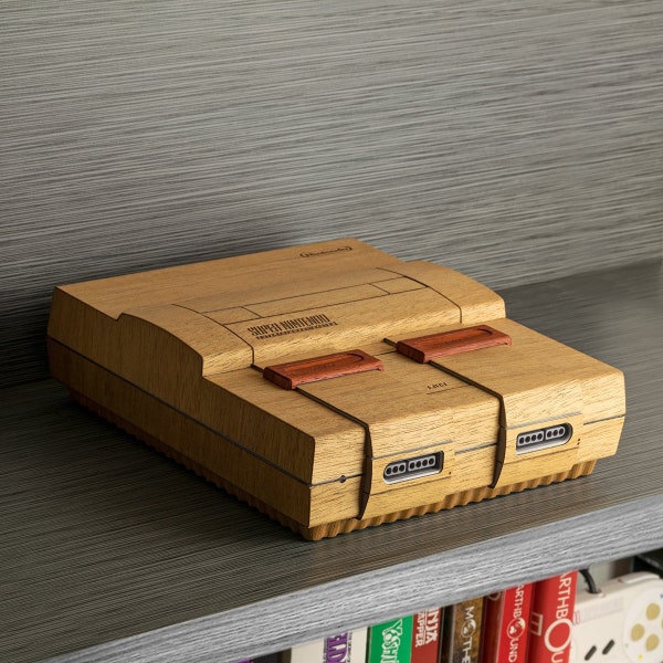 Peau en bois véritable pour SNES - Acajou, Noyer et Padauk - Super Nintendo Entertainment System