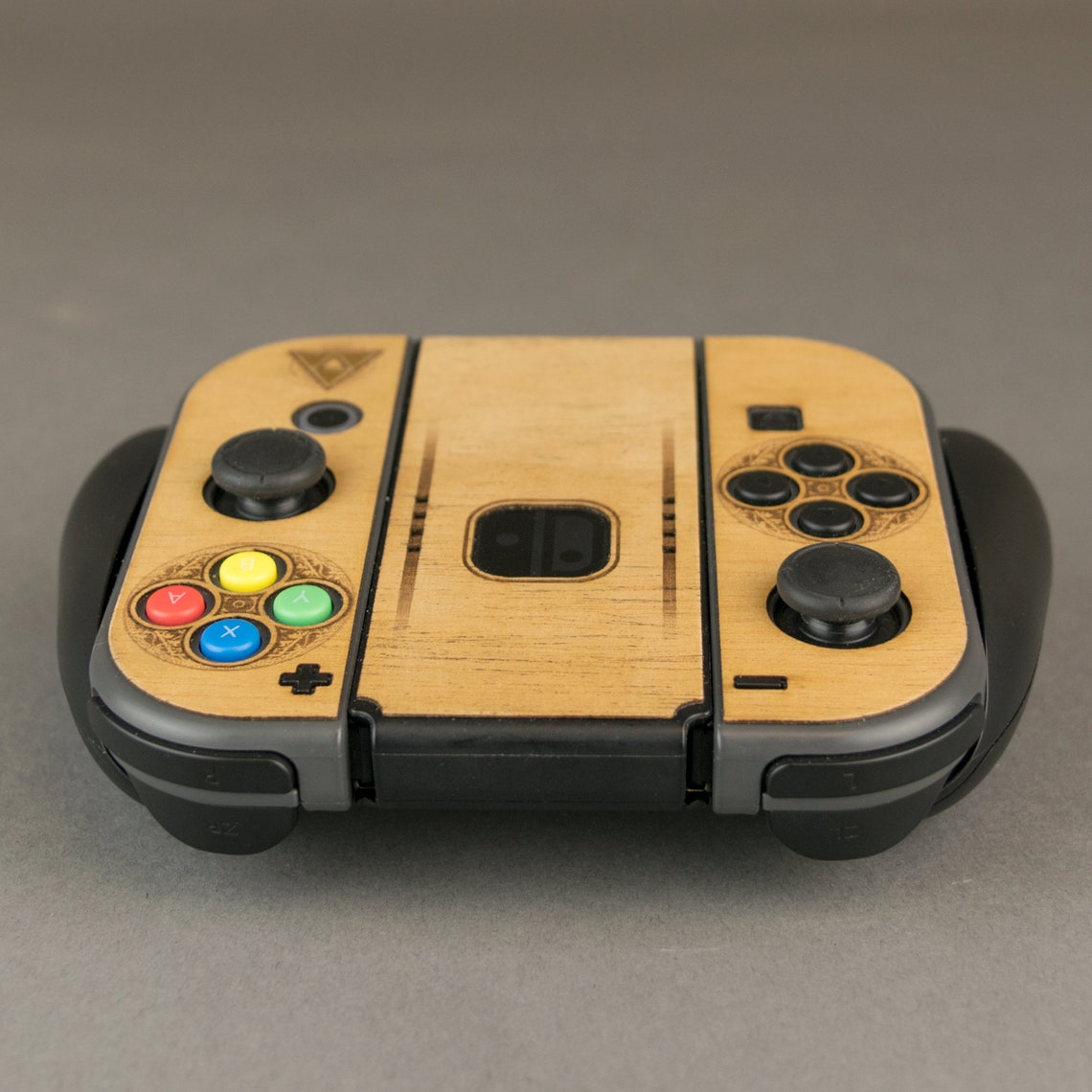 Nintendo Switch Zelda JoyCon Controller Real Mahogany Veneer Etsy