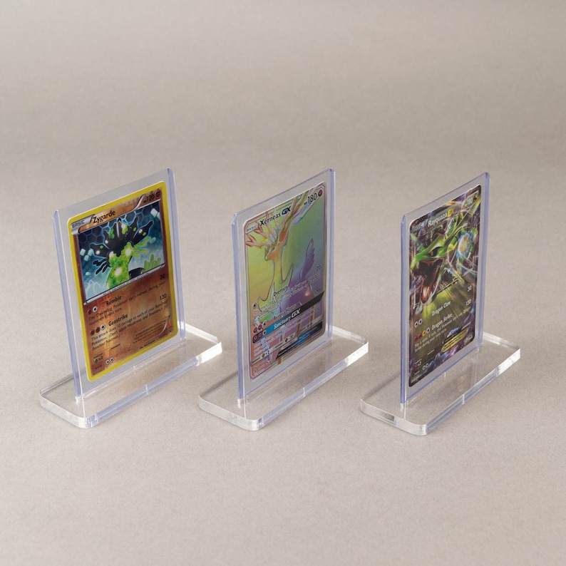 Trading Card Display Stand 10-pack for Pokémon, Yu-Gi-Oh, MtG, Sports, etc. image 1